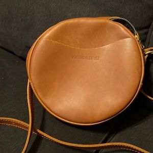 Real leather round bag!!